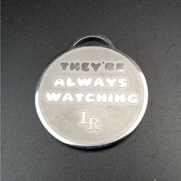 Jewelry - They're always watching weird core silver amulet necklace pendant. P115